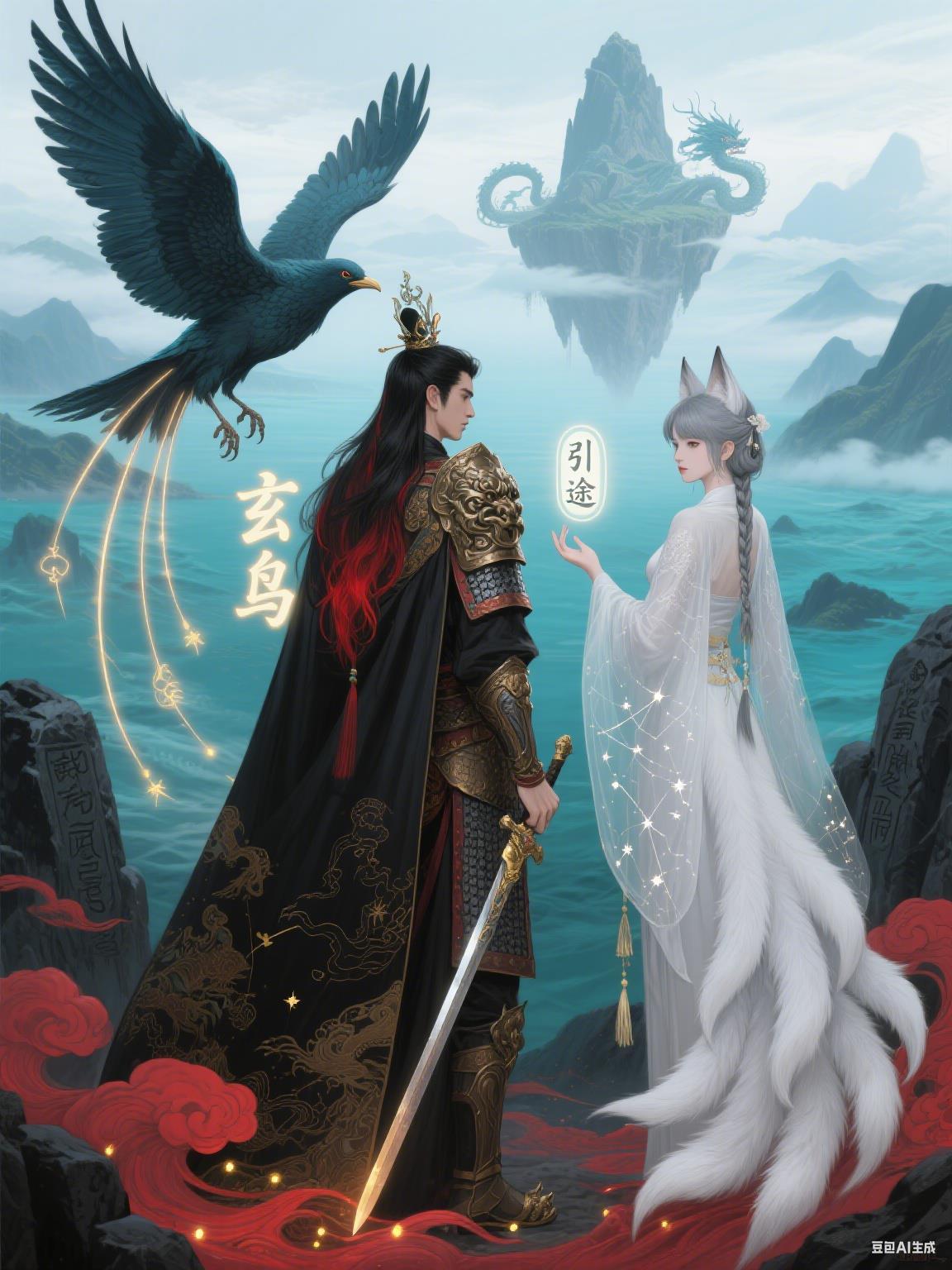 山海有灵玄武原图